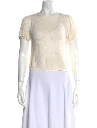 Pre-owned Doen Crew Neck Sweater In Neutral