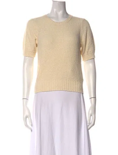 Pre-owned Doen Crew Neck Sweater In Neutral