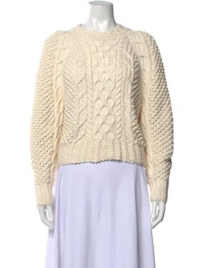 Pre-owned Doen Crew Neck Sweater In Neutrals