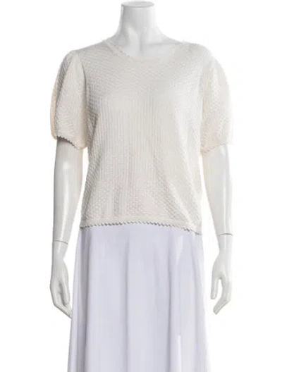 Pre-owned Doen Crew Neck Sweater In Neutrals