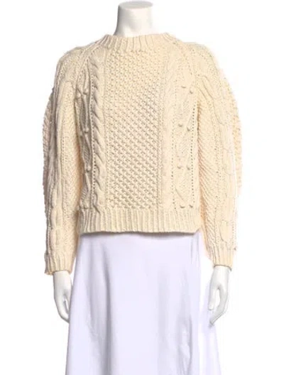 Pre-owned Doen Crew Neck Sweater In Neutrals