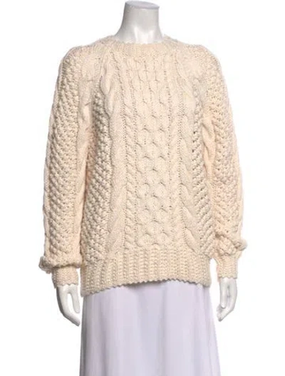 Pre-owned Doen Crew Neck Sweater In Neutrals