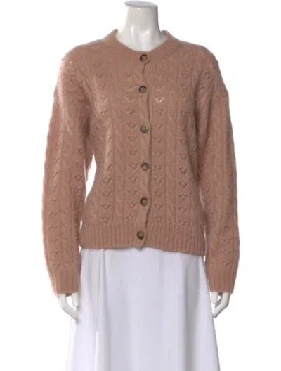 Pre-owned Doen Crew Neck Sweater In Pink