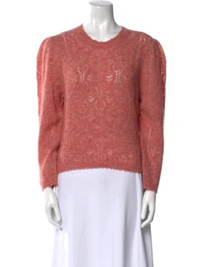 Pre-owned Doen Crew Neck Sweater In Pink