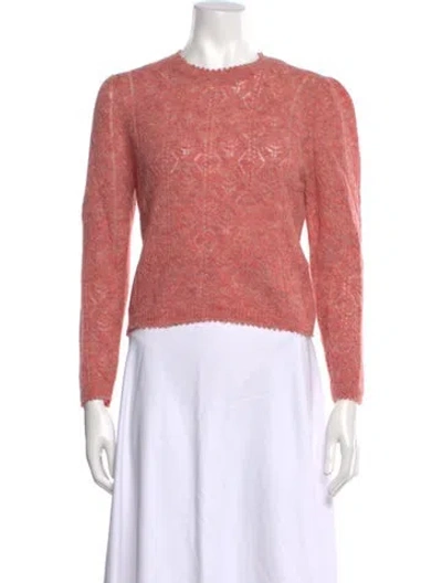 Pre-owned Doen Crew Neck Sweater In Pink