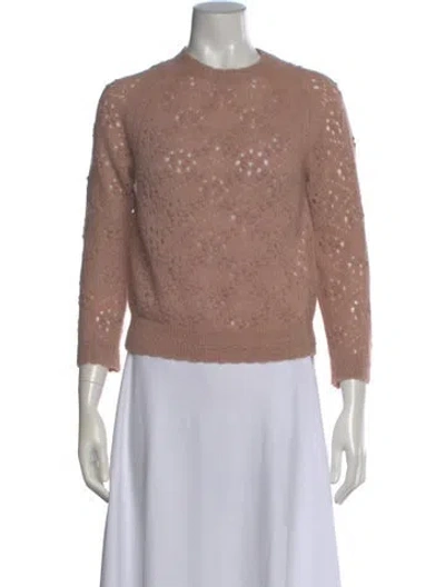 Pre-owned Doen Crew Neck Sweater In Pink