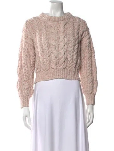 Pre-owned Doen Crew Neck Sweater In Pink