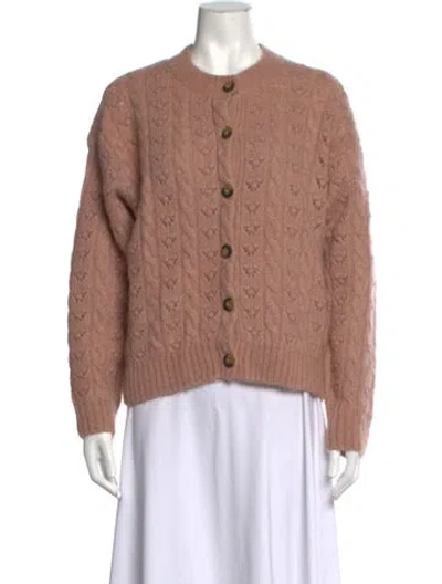 Pre-owned Doen Crew Neck Sweater In Pink
