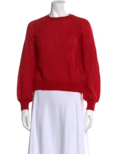 Pre-owned Doen Crew Neck Sweater In Red