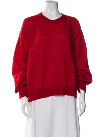Pre-owned Doen Crew Neck Sweater In Red