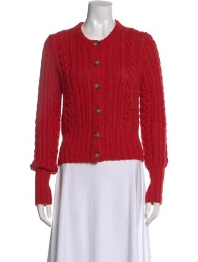 Pre-owned Doen Crew Neck Sweater In Red