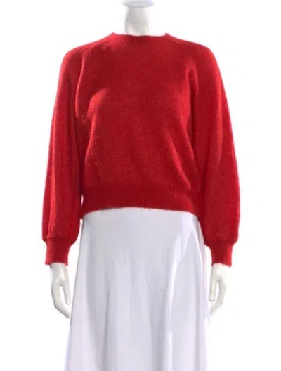 Pre-owned Doen Crew Neck Sweater In Red