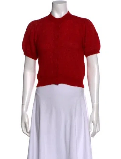 Pre-owned Doen Crew Neck Sweater In Red