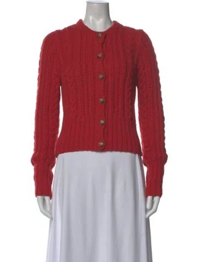 Pre-owned Doen Crew Neck Sweater In Red