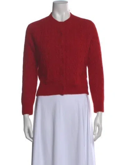 Pre-owned Doen Crew Neck Sweater In Red