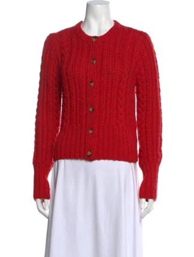 Pre-owned Doen Crew Neck Sweater In Red
