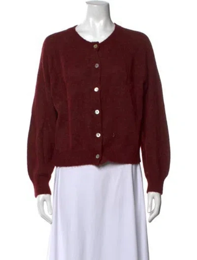 Pre-owned Doen Crew Neck Sweater In Red