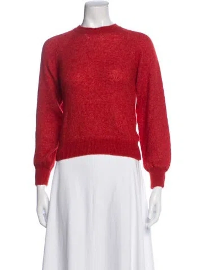 Pre-owned Doen Crew Neck Sweater In Red