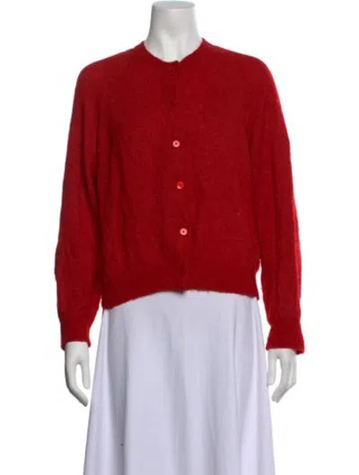 Pre-owned Doen Crew Neck Sweater In Red