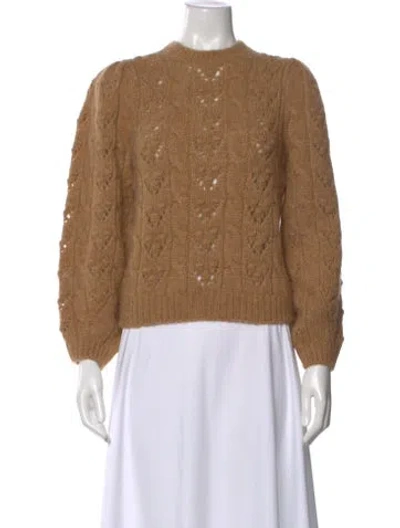 Pre-owned Doen Crew Neck Sweater W/ Tags In Brown