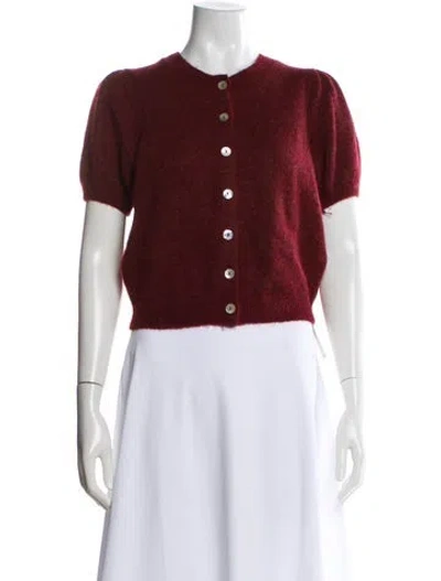 Pre-owned Doen Crew Neck Sweater W/ Tags In Burgundy