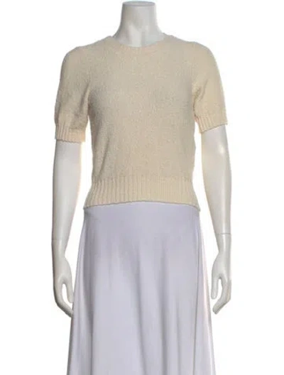 Pre-owned Doen Crew Neck Sweater W/ Tags In White