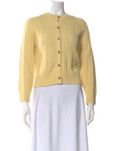 Pre-owned Doen Crew Neck Sweater In Yellow