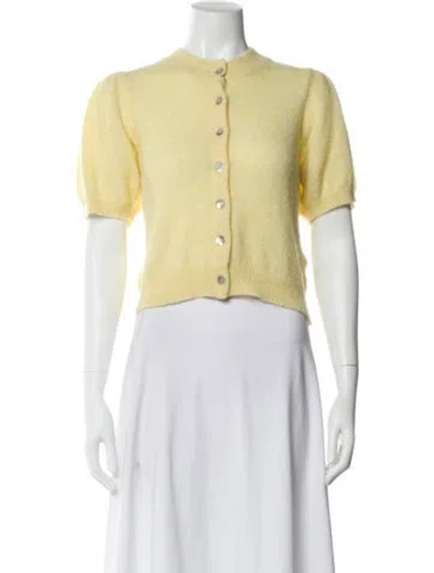 Pre-owned Doen Crew Neck Sweater In Yellow