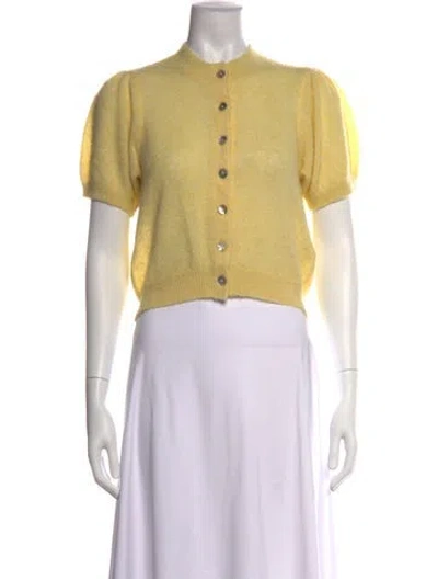 Pre-owned Doen Crew Neck Sweater In Yellow