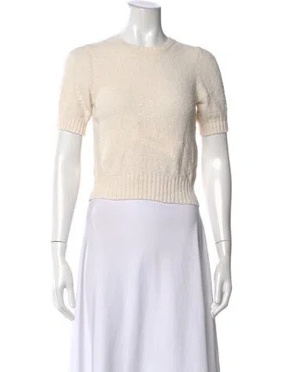 Pre-owned Doen Crew Neck Sweater In Yellow