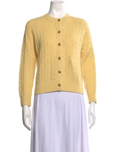 Pre-owned Doen Crew Neck Sweater In Yellow
