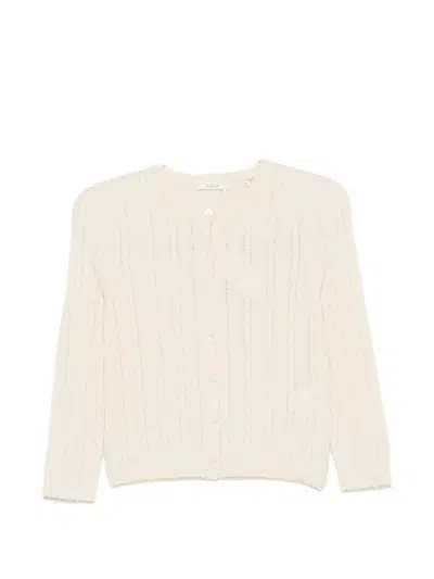Doen Danae Cable-knit Cardigan In Neutral