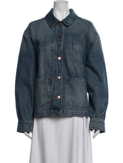 Pre-owned Doen Denim Jacket In Blue