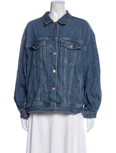 Pre-owned Doen Denim Jacket In Blue