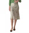 Doen Elowena Midi Skirt In Strawberry Moon In Green