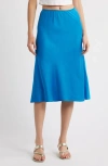 Doen Dôen Elowena Silk Skirt In Blue