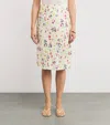Doen Elowette Midi Skirt In Ivory Strawberry Moon Floral In Multi