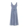Doen Emmaretta Checked Organic Cotton-blend Voile Midi Dress