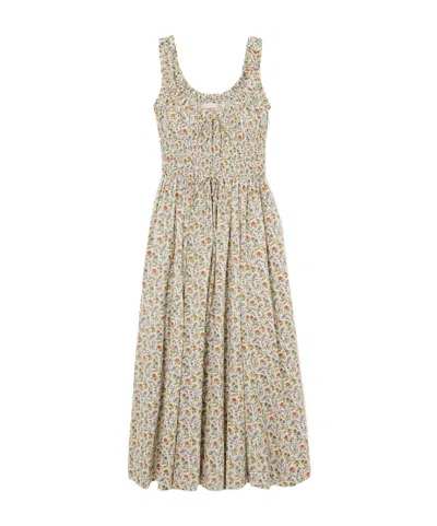 Doen Emmaretta Pleated Dress In Neutral