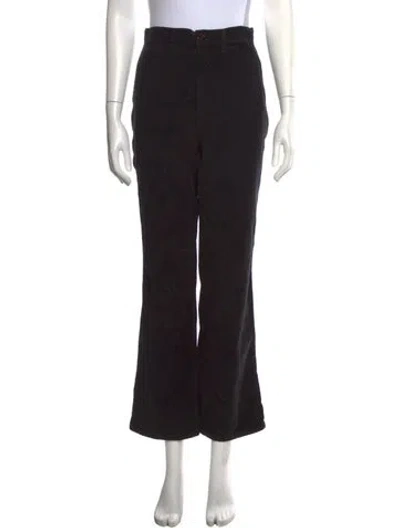 Pre-owned Doen Flared Pants In Black