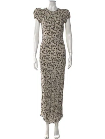 Pre-owned Doen Floral Print Long Dress
