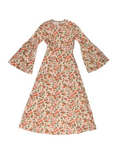 Pre-owned Doen Floral Print Long Dress W/ Tags In Multi