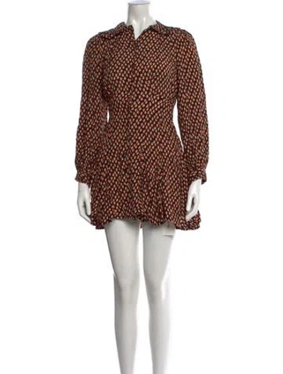 Pre-owned Doen Floral Print Mini Dress