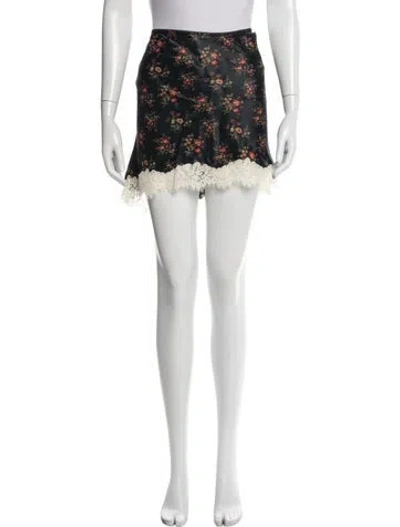 Pre-owned Doen Floral Print Mini Skirt