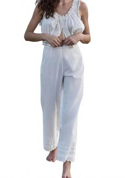 DOEN FRANCISCA HIGH WAIST PANT IN POWDER