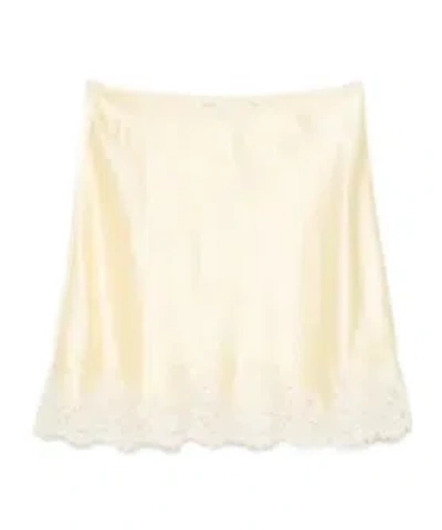 Doen Giulietta Lace-trim Skirt In White