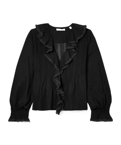 Doen Hardy Long Sleeve Blouse In Black