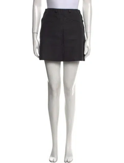 Pre-owned Doen Hemp Mini Skirt In Blue