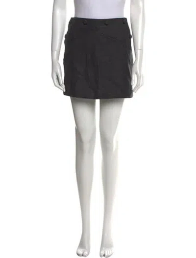 Pre-owned Doen Hemp Mini Skirt In Blue