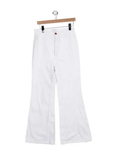 Pre-owned Doen High-rise Flared Jeans In Blue